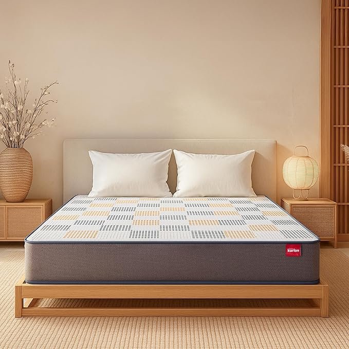 matress Kurl-On Dual Mattress | Dual Comfort | Soft & Firm Support | Dual Reversible | High Resilience (HR) Foam | Double Size Bed Mattress | 10 Yrs Warranty